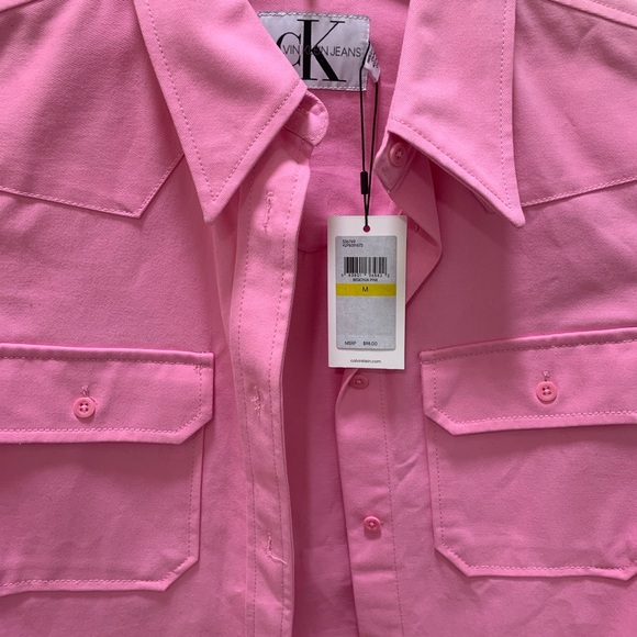 Calvin Klein thick trucker style button up NWT - Picture 2 of 8